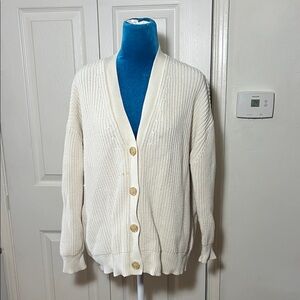 Jenni Kayne Organic Cotton Cardigan Sweater Small